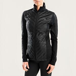 Altra Zoned Heat ZeroLite Quilted Running Jacket Black Size Small